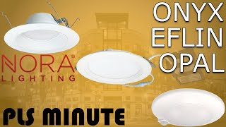 PLS Minute 2  Nora Lighting Onyx EFLIN and Opal Series [upl. by Nahttam]