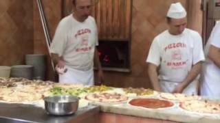 Pizza making in Trastevere Rome Italy [upl. by O'Grady]