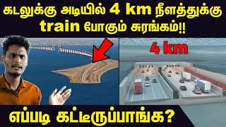 Under Sea Tunnel Construction  Øresund Bridge construction explained in Tamil [upl. by Anaizit507]