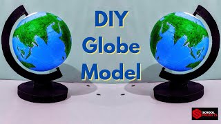 How To Make A Globe Model For School Project  DIY Globe Model For School Exhibition [upl. by Eiliab]