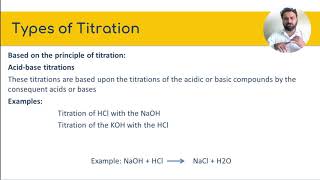 Types of Titration in Pharmaceutical Analysis Part 1 [upl. by Nikolaos280]