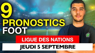 Pronostic foot Ligue des Nations  Portugal Croatie Serbie Espagne Danemark SuisseJ1 [upl. by Teodor]