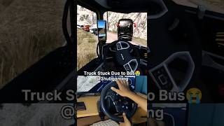 Truck Stuck Due to Bus ETS2 EP221  Logitech g29 gameplay shorts [upl. by Urial]