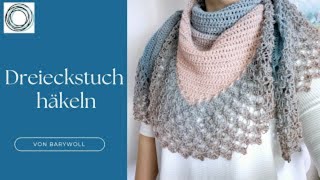 DREIECKSCARF „ALMA“  EINFACHES TUTORIAL SchrittfürSchrittAnleitung [upl. by Dieterich]