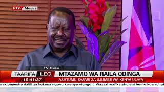 Mtazamo wa Raila Odinga  FULL INTERVIEW [upl. by Arezzini]