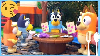 BLUEY amp Bingo Toys Fancy Restaurant Smoochy Kiss Full Episode  Pretend Play for Toddlers amp Kids [upl. by Eatnahs]