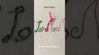 How to stitch letter Mmonogram letter M [upl. by Eniksre]