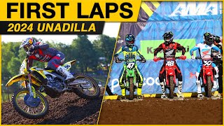 First Laps  2024 Unadilla Motocross [upl. by Catt]