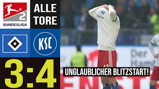 Torfestival in Hamburg Hamburger SV vs Karlsruher SC  Highlights  Alle Tore [upl. by Sualk]