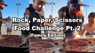 Rock Paper Scissors Food Challenge Pt 2 [upl. by Elletnohs611]