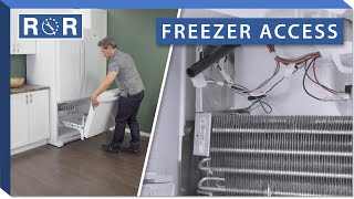 Bottom Freezer Door Removal amp Freezer Access  Repair amp Replace [upl. by Patrizius]