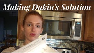 Making Dakins Solution  Prevent Jtube Infection 102418 [upl. by Allemac]