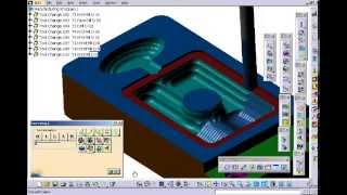 Computer aided manufacturing simulation in CATIA v5 [upl. by Daron]