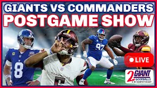 Giants vs Commanders Postgame Show LIVE Week 9 Reactions Highlights amp More [upl. by Adaven]