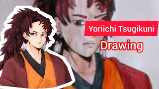 Yoriichi Tsugikuni Drawing art drawing sketch sketchart yoriichi Gauriartt yoriichitsugikuni [upl. by Noillid]