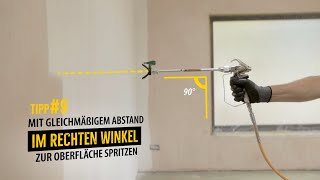 Richtig Airless Spritzen mit WAGNER Farbspritzsystemen  Tipps und Tricks [upl. by Ylrebmic]