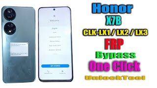 Honor CLKLX2 FRP Bypass  Honor X7B CLKLX1  LX2  LX3 Frp Unlocktool Google account Bypass [upl. by Euqnimod]