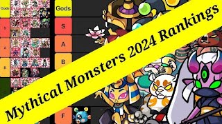 Mythical Monsters Updated Tierlist and Rankings  2024 Update  Summoners Greed [upl. by Notyalc917]