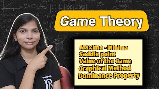 Game Theory in Operation Research  Introduction of Maxima minima principle  Dominance property [upl. by Weeks]