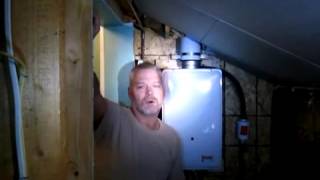 Easy Install of Rinnai V53iP Interior Tankless Water Heater [upl. by Johanan]