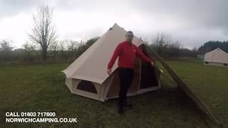 Quest Leisure Cotton 4 amp 5m Bell Tent [upl. by Aime]