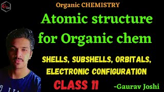 Atomic structure  Organic chemistry  class 11 [upl. by Enyrhtac760]