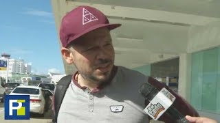 Así agredió Residente a un reportero de televisión en un aeropuerto de Puerto Rico [upl. by Adnical]