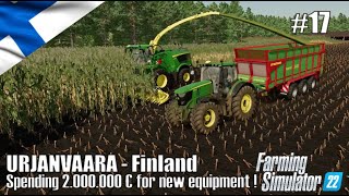 Spending 2000000 euros for NEW EQUIPMENT  17 URJANVAARA  Finland  FS22  PlayStation 5 [upl. by O'Kelly]