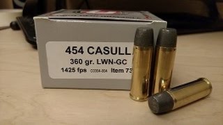 454 Casull Ammo 260 Grains vs 360 Grains [upl. by Hines139]