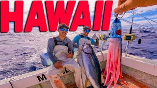 How we caught 500 Pounds of Tuna in a Lightning Storm Greenstick Fishing in Hawaii [upl. by Nivram]