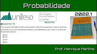 Medicina UNIFESO 2022 1 Probabilidade [upl. by Nivad4]