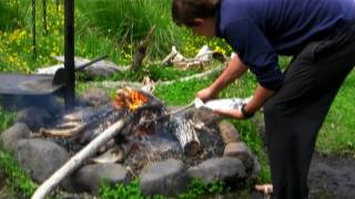 Bennys Backcountry Trout Recipes  cobungra river campfire trout with thyme [upl. by Niliak]