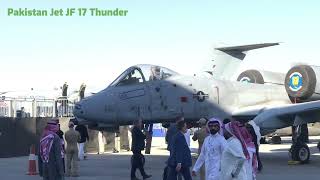 Pakistan Jet KF 17 Thunder Air Exhibition at World Defense Show 2024 [upl. by Ranite]