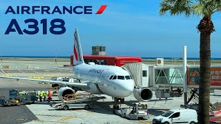 🇫🇷 Nice Côte dAzur  Paris CDG 🇫🇷 Air France Airbus A318 Baby Airbus FULL FLIGHT REPORT [upl. by Blaise]