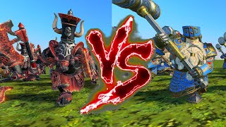 The Immortals Infernal Ironsworn VS Peak Gate Guard Hammerers Total War Warhammer 3 [upl. by Dukey]