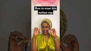 get ready with turban cap in a minute turbans headwear turbanfashion houseofdehella [upl. by Gowon]