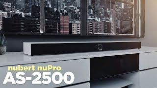 Beste Soundbar unter 500€   Nubert nuPro AS2500 [upl. by Alyakam]