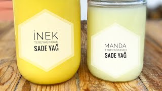 Sade Yağ Nasıl Yapılır Manda Tereyağından Sade Yağ Yapımı  How to Make Ghee [upl. by Alissa]