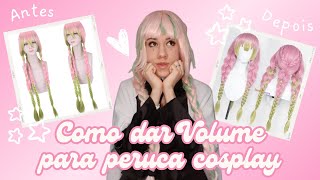 Como Dar Volume e Tirar o Brilho de Peruca Cosplay [upl. by Letnuahc]