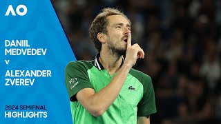 Daniil Medvedev v Alexander Zverev Highlights  Australian Open 2024 Semifinal [upl. by Johnsten81]