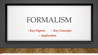 Formalism  Main Figures Key Concepts and Application Literary Criticism [upl. by Arlene226]