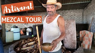 Oaxaca Mezcal Tour Visit Award Winning Geu Beez Artisanal Mezcal Distillery [upl. by Yelik]