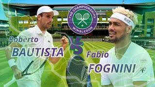 Roberto Bautista Agut vs Fabio Fognini  Wimbledon 2024 [upl. by Ellon956]