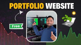 How To Make Portfolio Website for FREE  2024 Easy Method [upl. by Adnirod361]