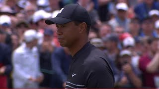 2018 US Open Tiger Woods Second Round [upl. by Natka]