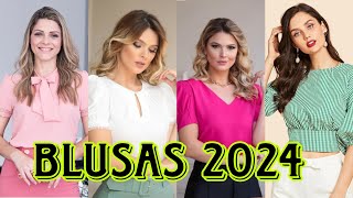 BLUSAS DE MODA Y TENDENCIAS 202423 JUVENILES Y CASUALES PARA VESTIR BIEN TODOS LOS DIAS [upl. by Orelle]