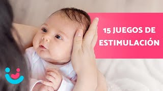 Cómo ESTIMULAR a un BEBÉ de 1 mes 👶🏻🧸 15 Juegos [upl. by Leirraj]