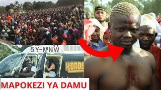 VIDEO HARMONIZE Apokelewa na KAFARA ya DAMU Mtwara Apakwa damu mwili mzima [upl. by Adnoryt881]