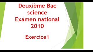 exercice 1 de lexamen national 2010 géométrie dans lespace [upl. by Farlay]