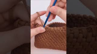 【カギ針編み】この編み方は勉強できましたか。バッグを作りましょう。カギ針編み crochet 手作り ＃手編み [upl. by Kloman]